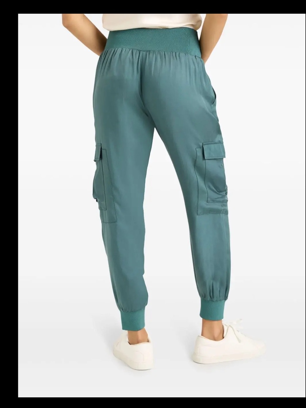 CINQ a SEPT Crepe Giles Pant Teal Blue/Green Size XS - Picture 4 of 13